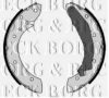 BORG & BECK BBS6262 Brake Shoe Set